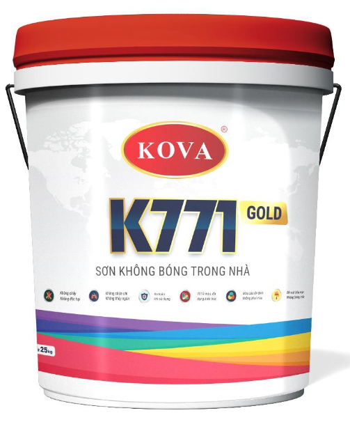 K771-GOLD – SƠN KHÔNG BÓNG TRONG NHÀ